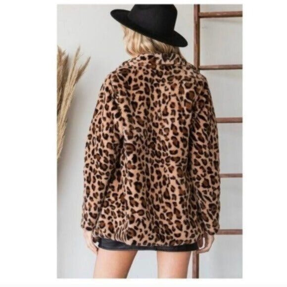 SOFT LEOPARD LONG SLEEVE JACKET-NEW - Picture 4 of 8